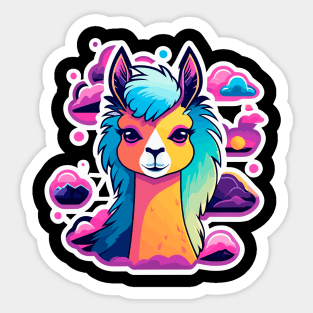 Llama Illustration Sticker